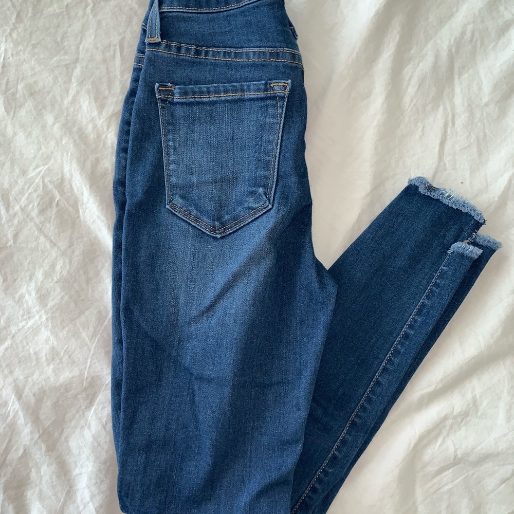 Ankle high rise jeans